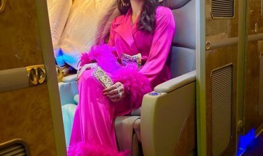 एक लाख का आउटफिट पहनकर एयरपोर्ट पर कहर बरपाती उर्वशी रौतेला