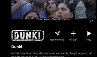 राजकुमार हिरानी की फिल्म डंकी भारत में नेटफ्लिक्स पर हुई नंबर 1 पर ट्रेंड